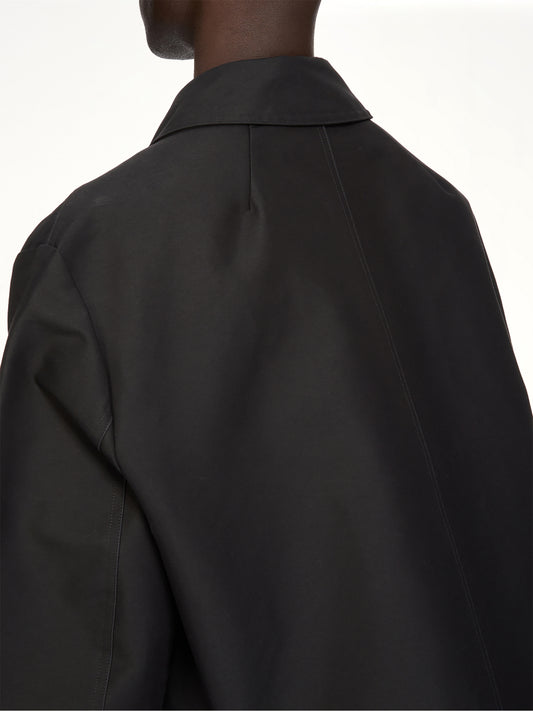 Woven Heizer Mac Jacket in Black