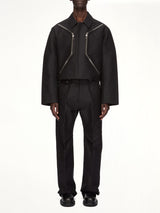 Woven Heizer Mac Jacket in Black