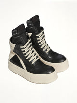 Mega Bumper Geobasket in Black/Milk Top View | RICK OWENS