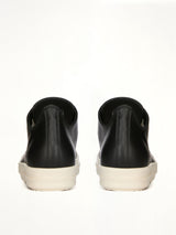 Low Sneaks in Black/Milk Top View | RICK OWENS