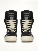 Geobasket in Black/Milk Front View | RICK OWENS