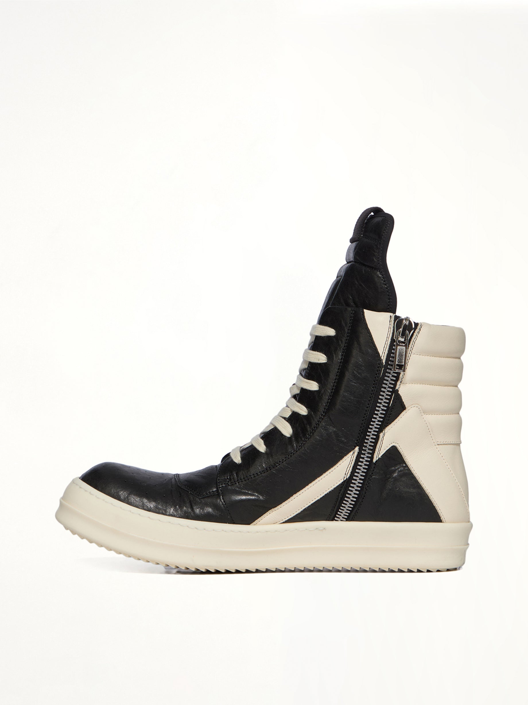 Geobasket in Black/Milk Back View | RICK OWENS