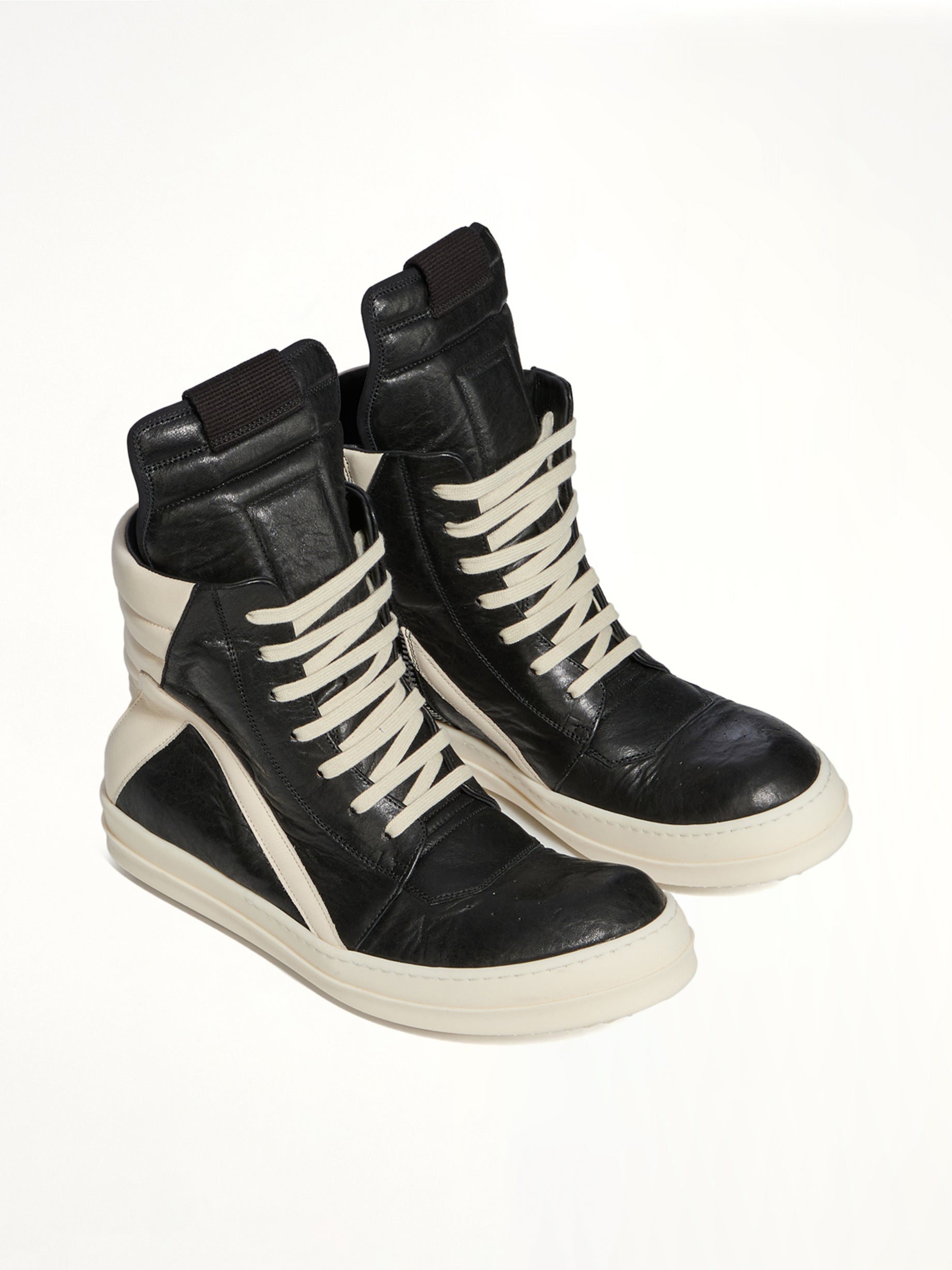 Geobasket in Black/Milk Top View | RICK OWENS