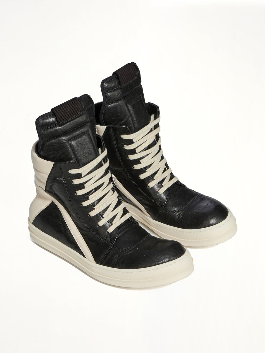 Geobasket in Black/Milk Top View | RICK OWENS