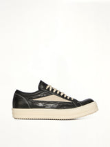 Vintage Lamb Sneaks in Black/Milk Side View | RICK OWENS