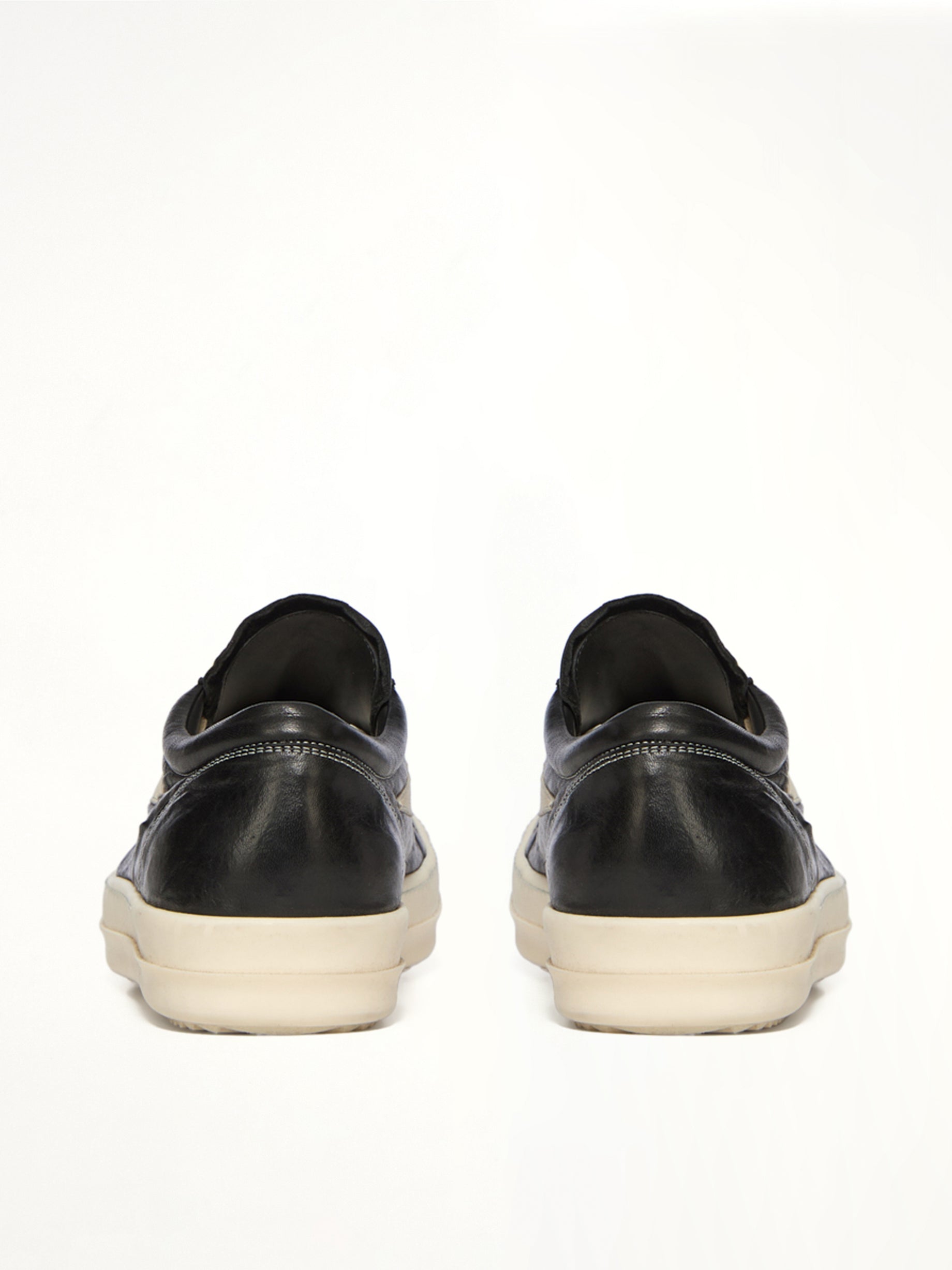 Vintage Lamb Sneaks in Black/Milk  | RICK OWENS