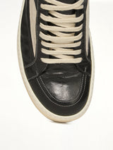 Vintage Lamb Sneaks in Black/Milk  | RICK OWENS