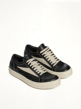 Vintage Lamb Sneaks in Black/Milk Top View | RICK OWENS