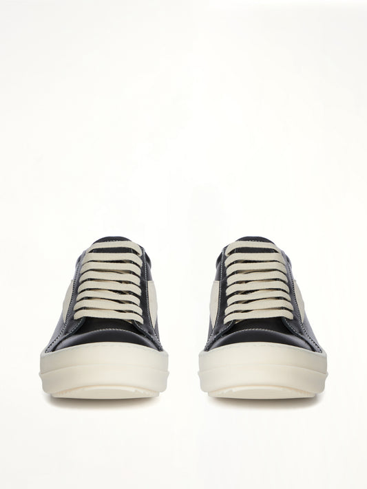 Vintage Calf Sneaks in Black/Milk