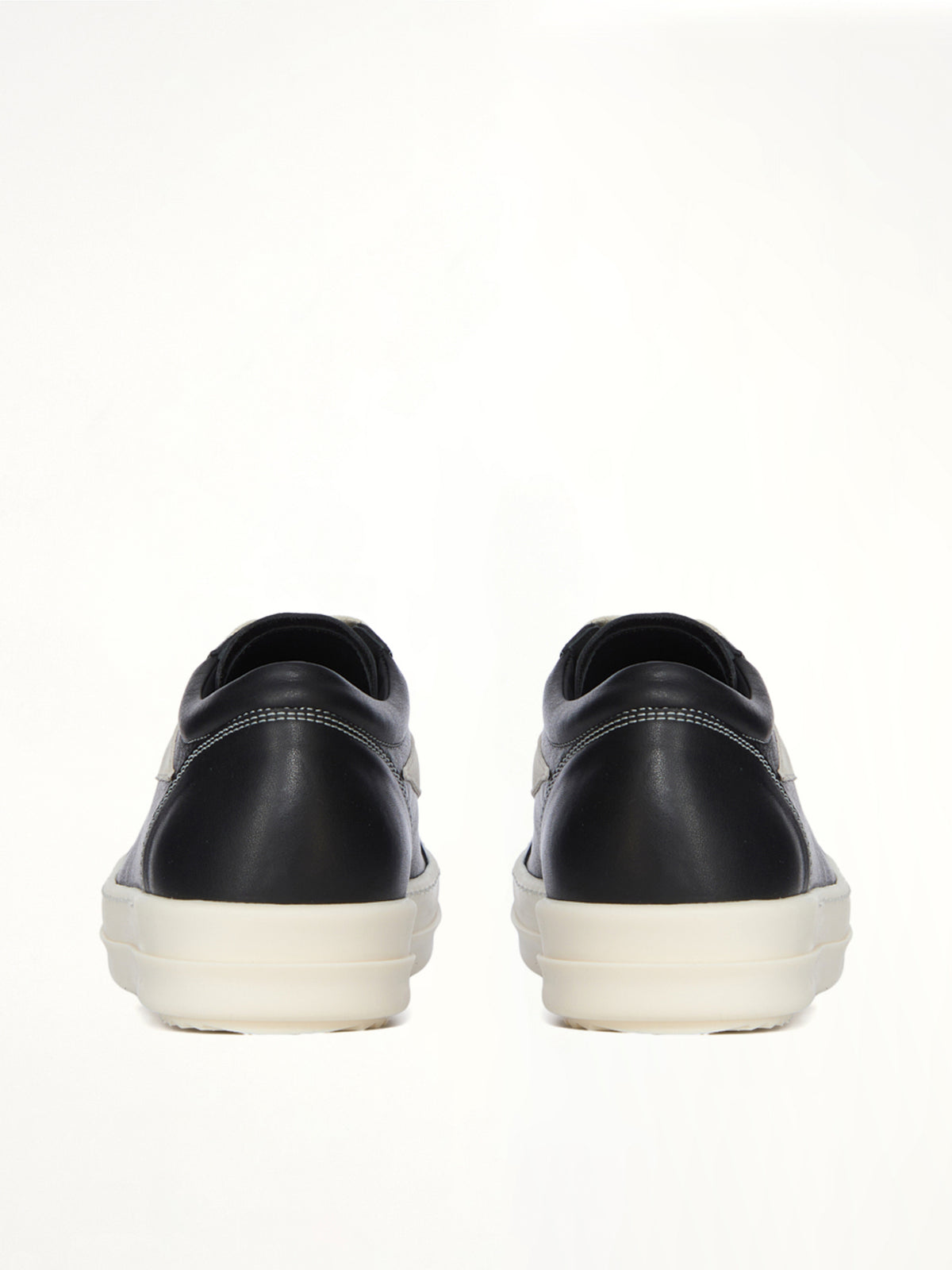 Vintage Calf Sneaks in Black/Milk  | RICK OWENS