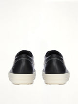 Vintage Calf Sneaks in Black/Milk  | RICK OWENS
