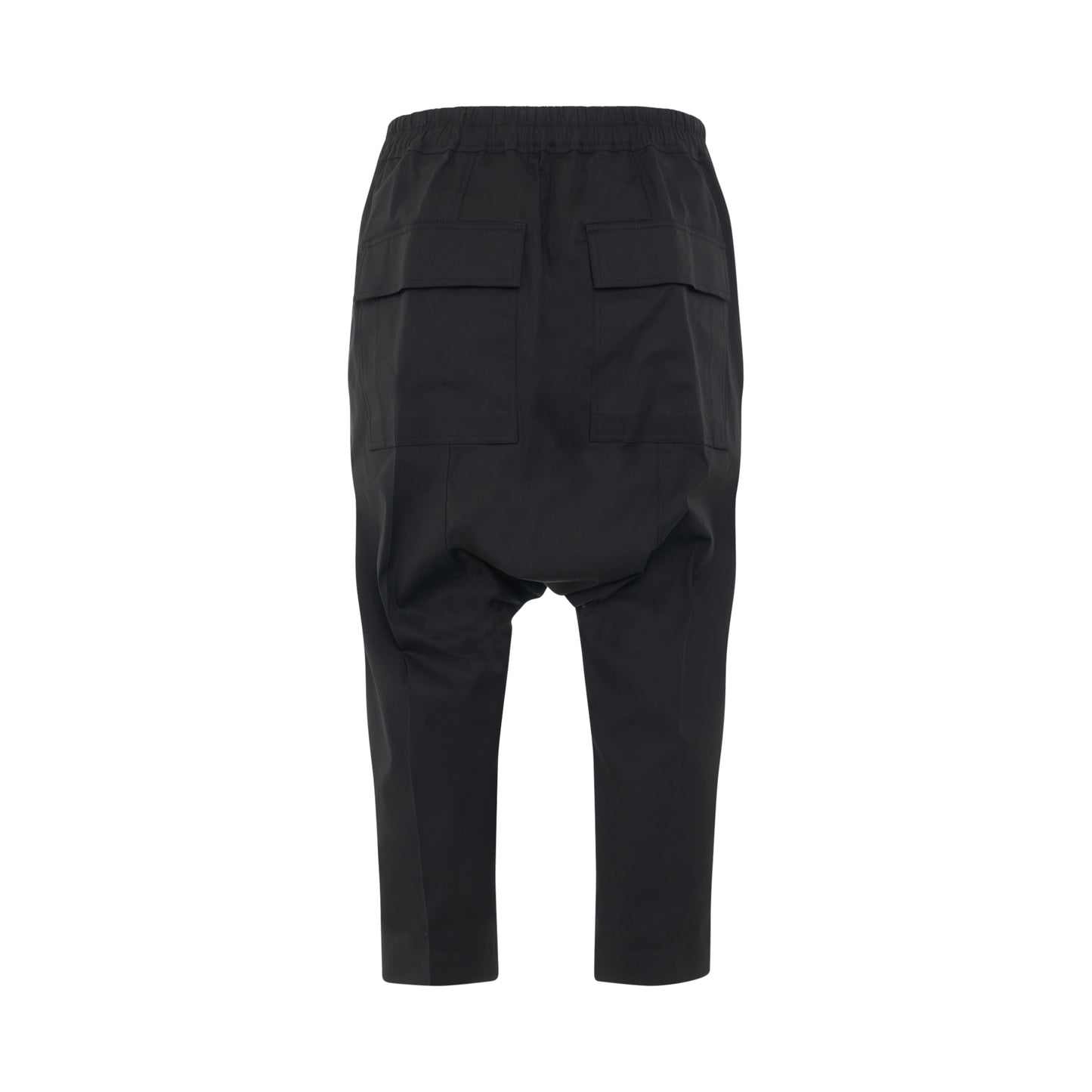 Drawstring Cropped Pants in Black