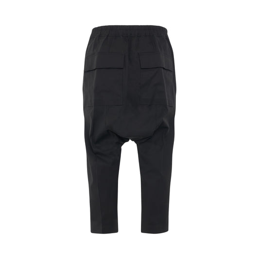 Drawstring Cropped Pants in Black