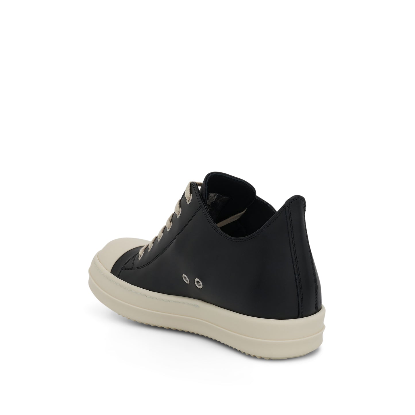 Classic Low Leather Sneakers in Black/Milk