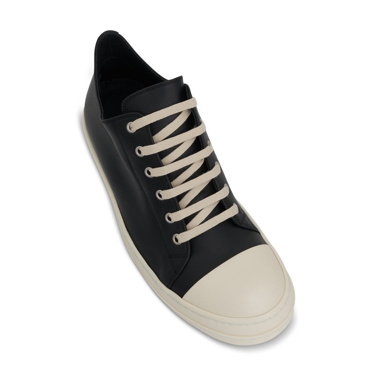 Classic Low Leather Sneakers in Black/Milk