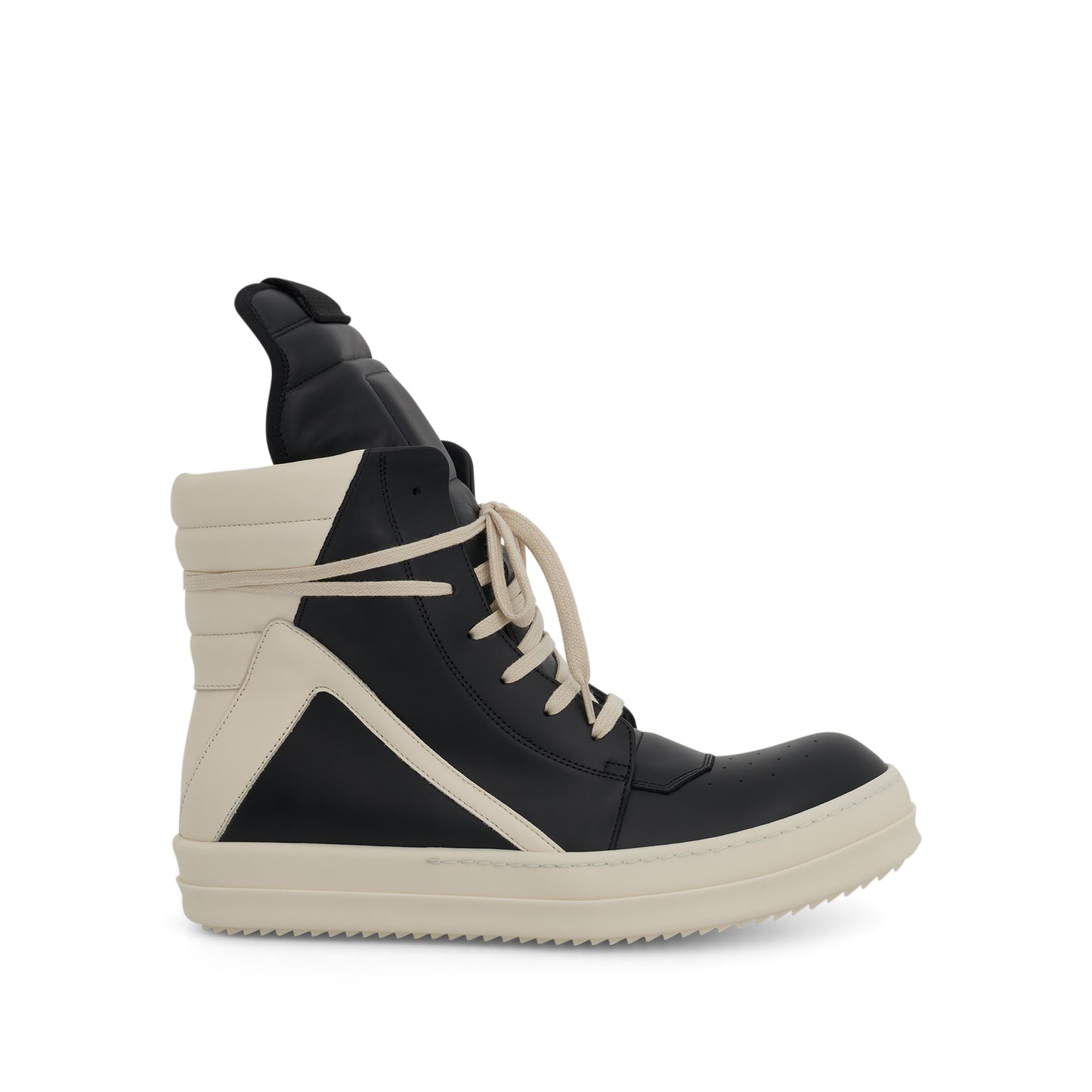 Geobasket Leather Sneakers in Black/Milk