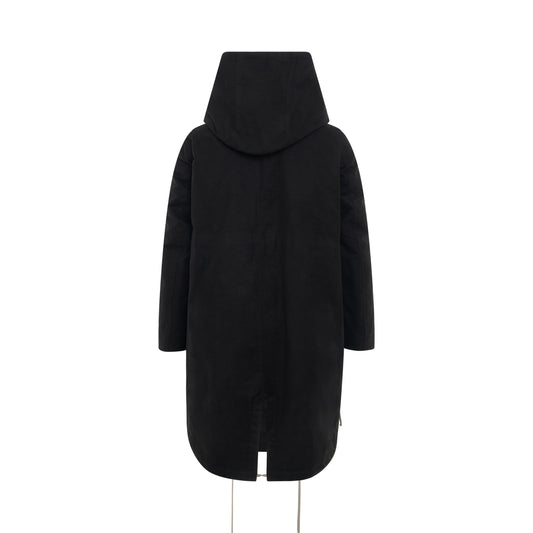 Bahaus Fishtail Padded Parka in Black