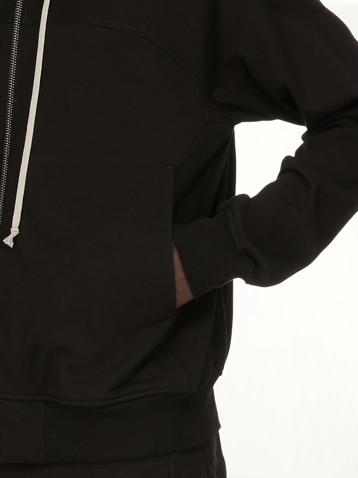 Windbreaker Hoodie in Black