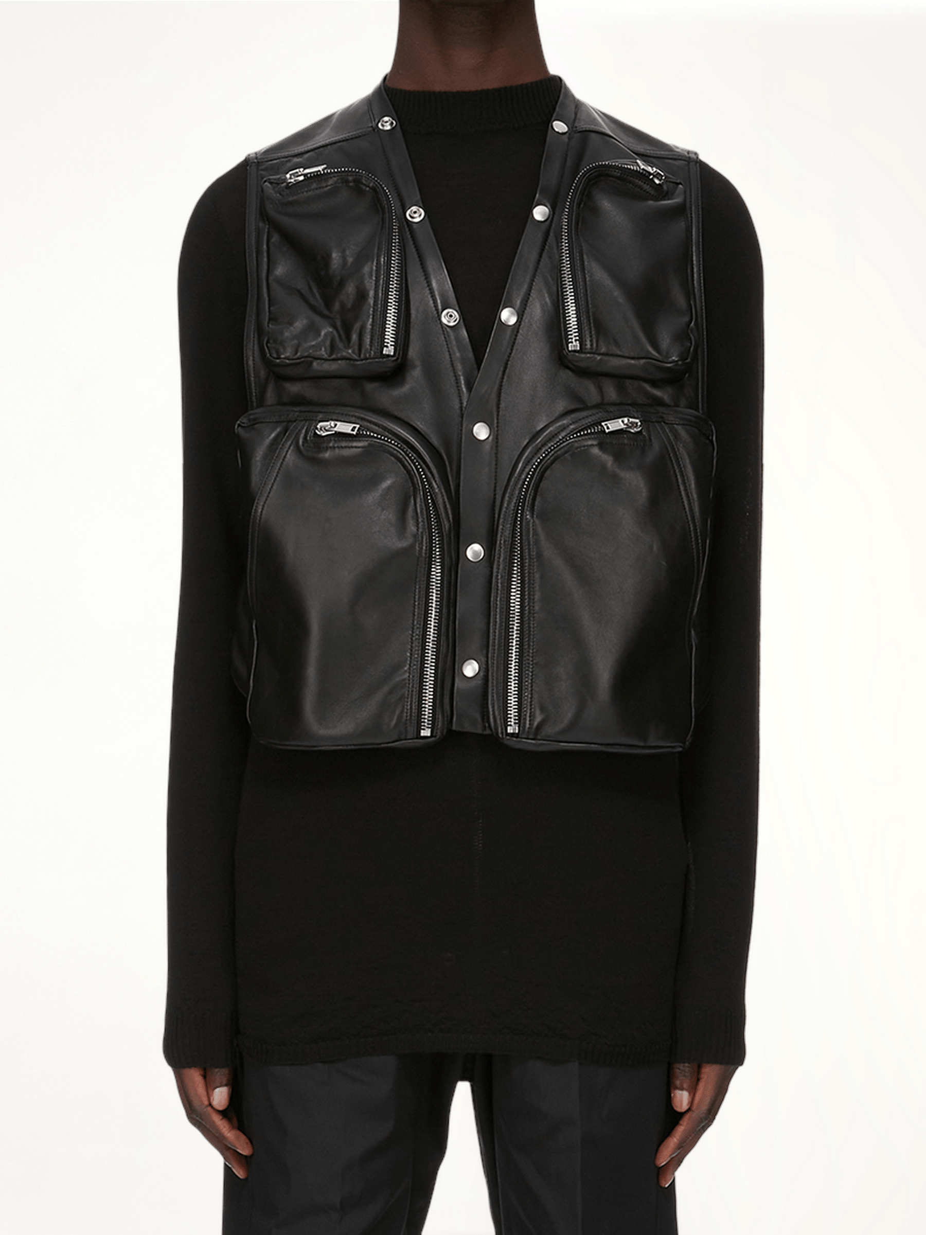 Cargo Vest in Black