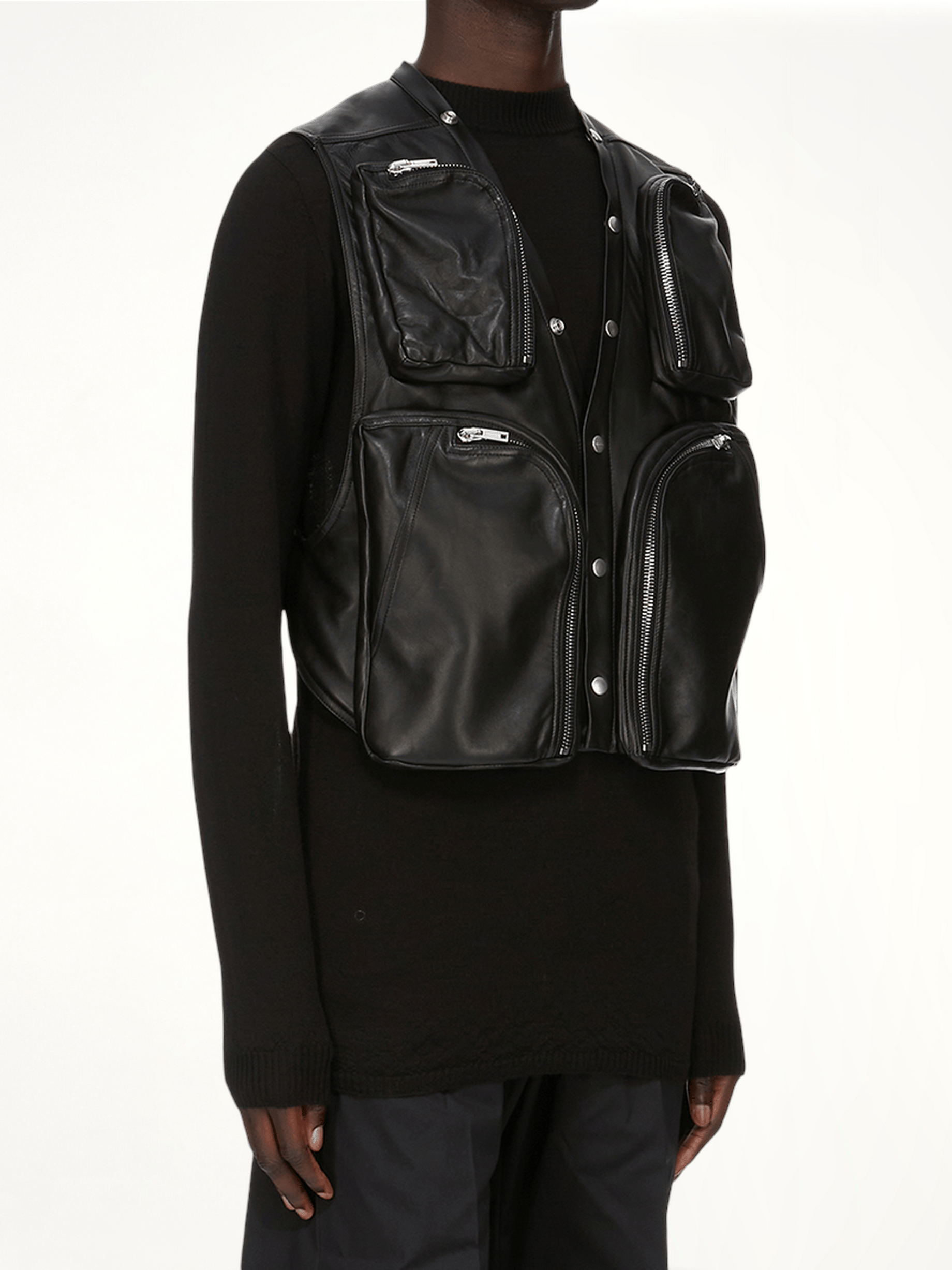 Cargo Vest in Black
