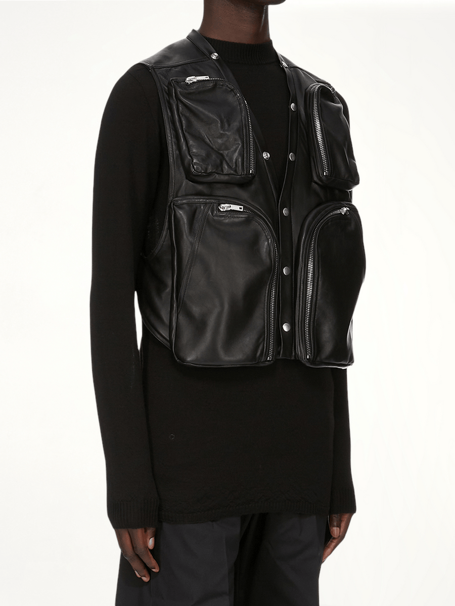 Cargo Vest in Black