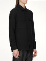 Warm Flannel Outershirt in Black