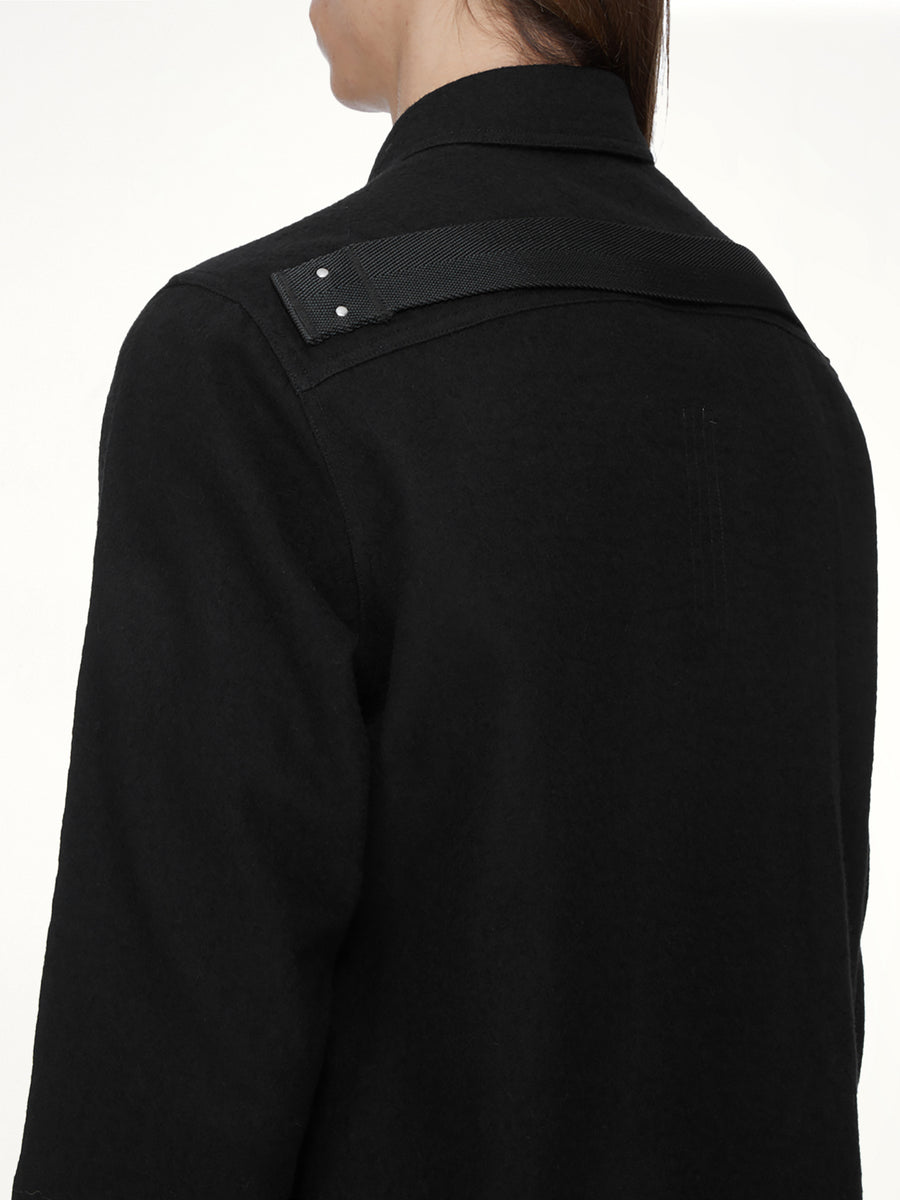 Warm Flannel Outershirt in Black
