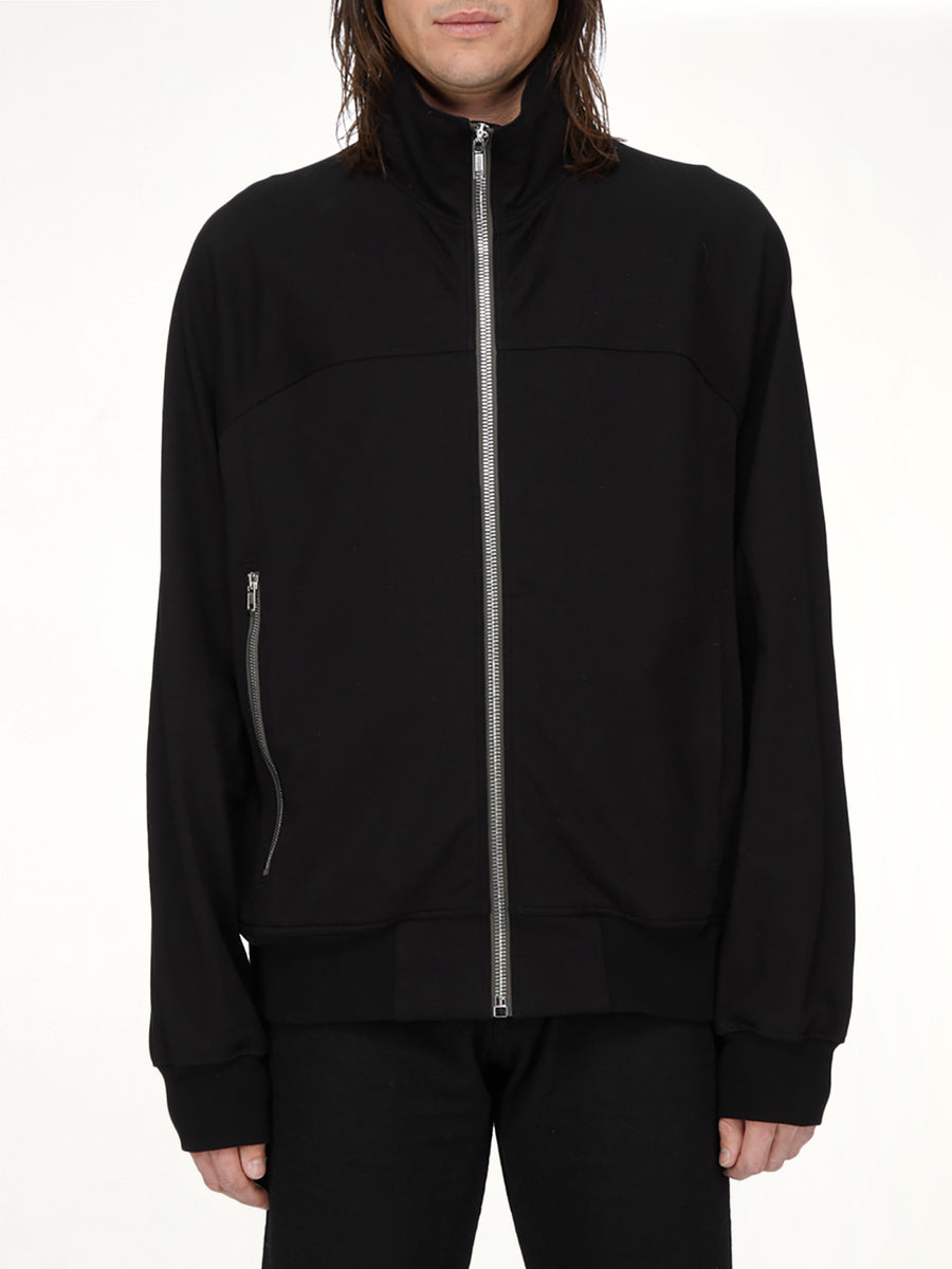 Zipfront Jogger in Black