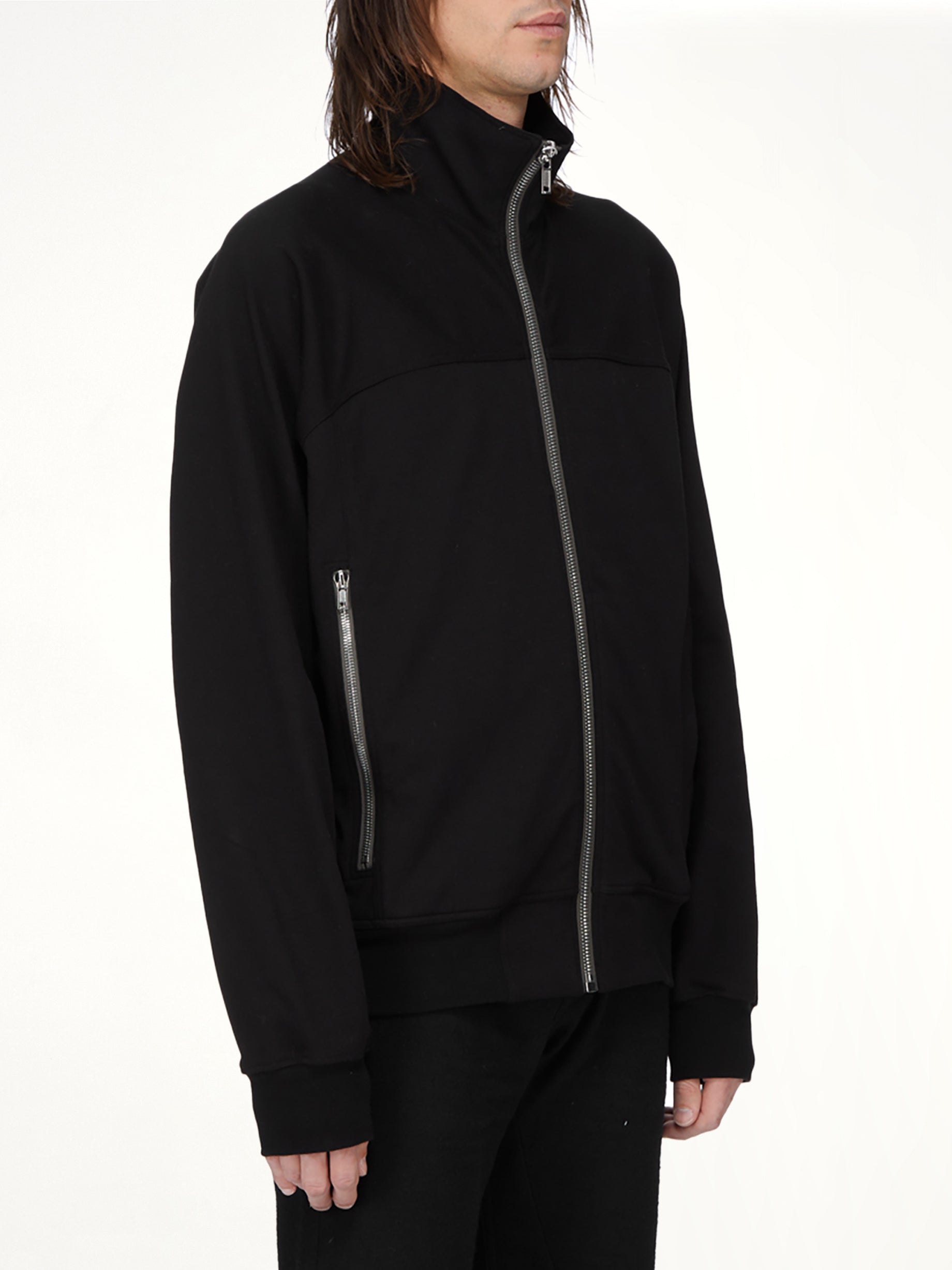 Zipfront Jogger in Black