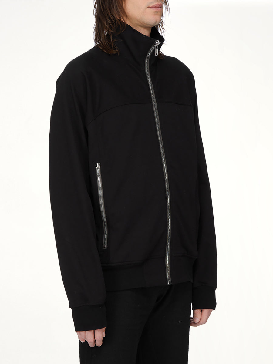 Zipfront Jogger in Black