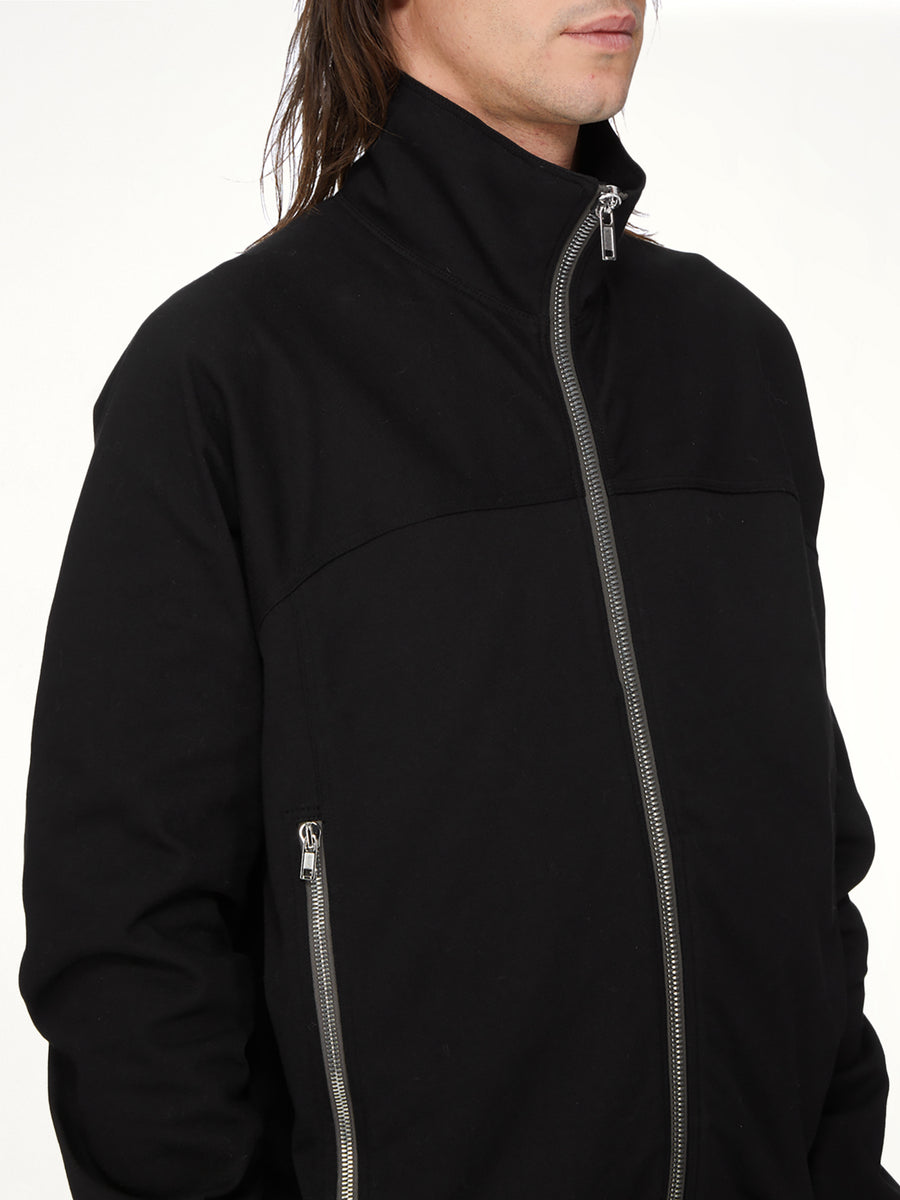 Zipfront Jogger in Black