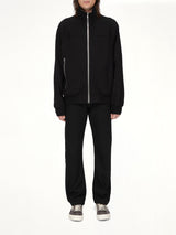 Zipfront Jogger in Black