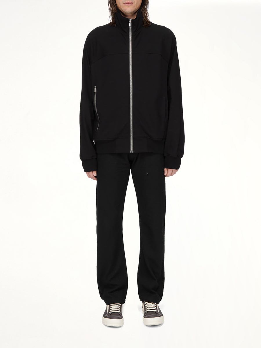 Zipfront Jogger in Black