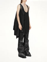 Moleskin Hooded Outershirt in Black