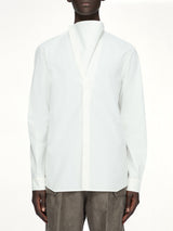 Cotton Poplin Island Shirt in Milk