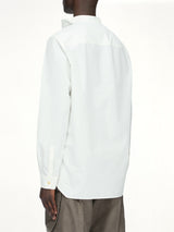Cotton Poplin Island Shirt in Milk