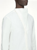 Cotton Poplin Island Shirt in Milk