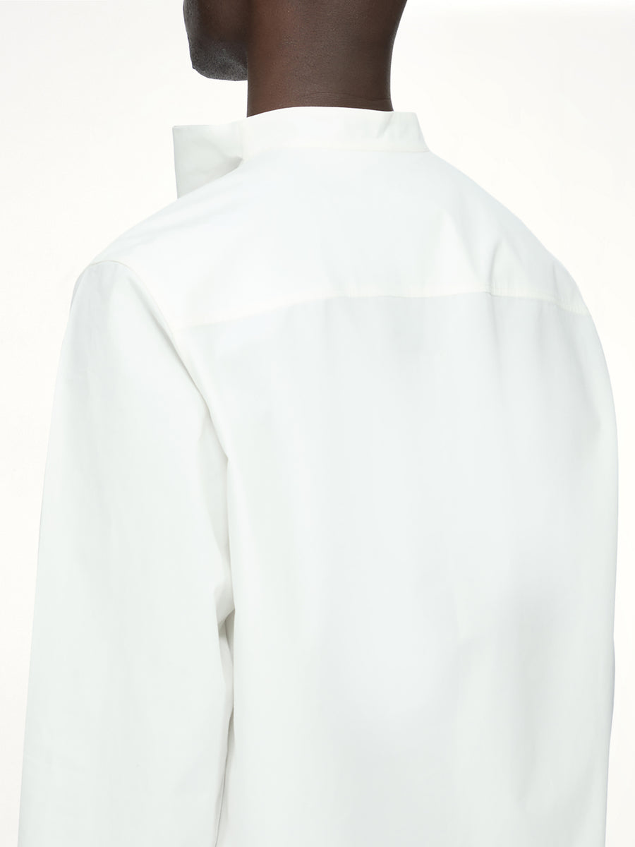Cotton Poplin Island Shirt in Milk