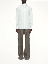 Cotton Poplin Island Shirt in Milk