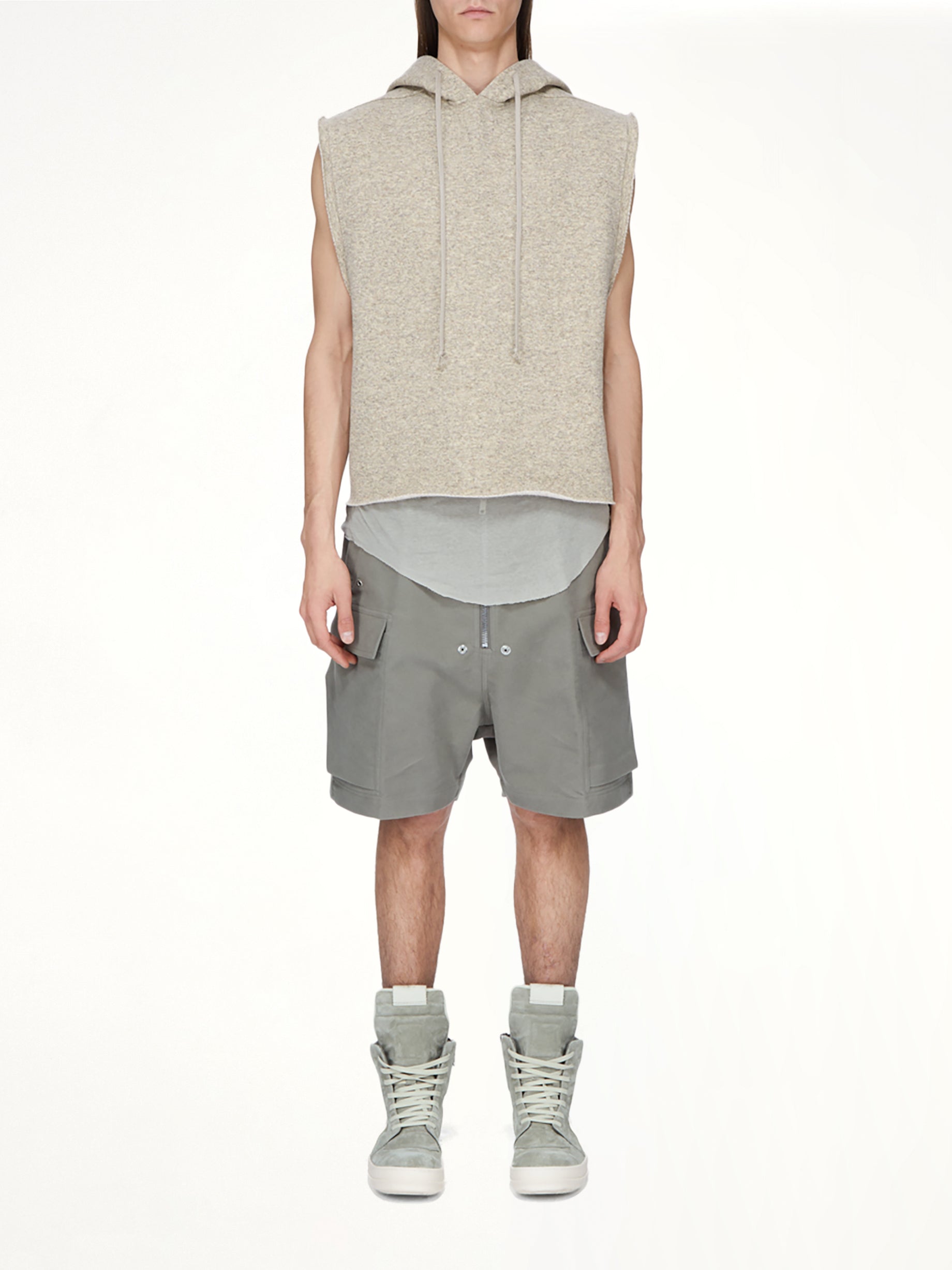 Brushed Twill Cargobela Shorts in Dark Pearl