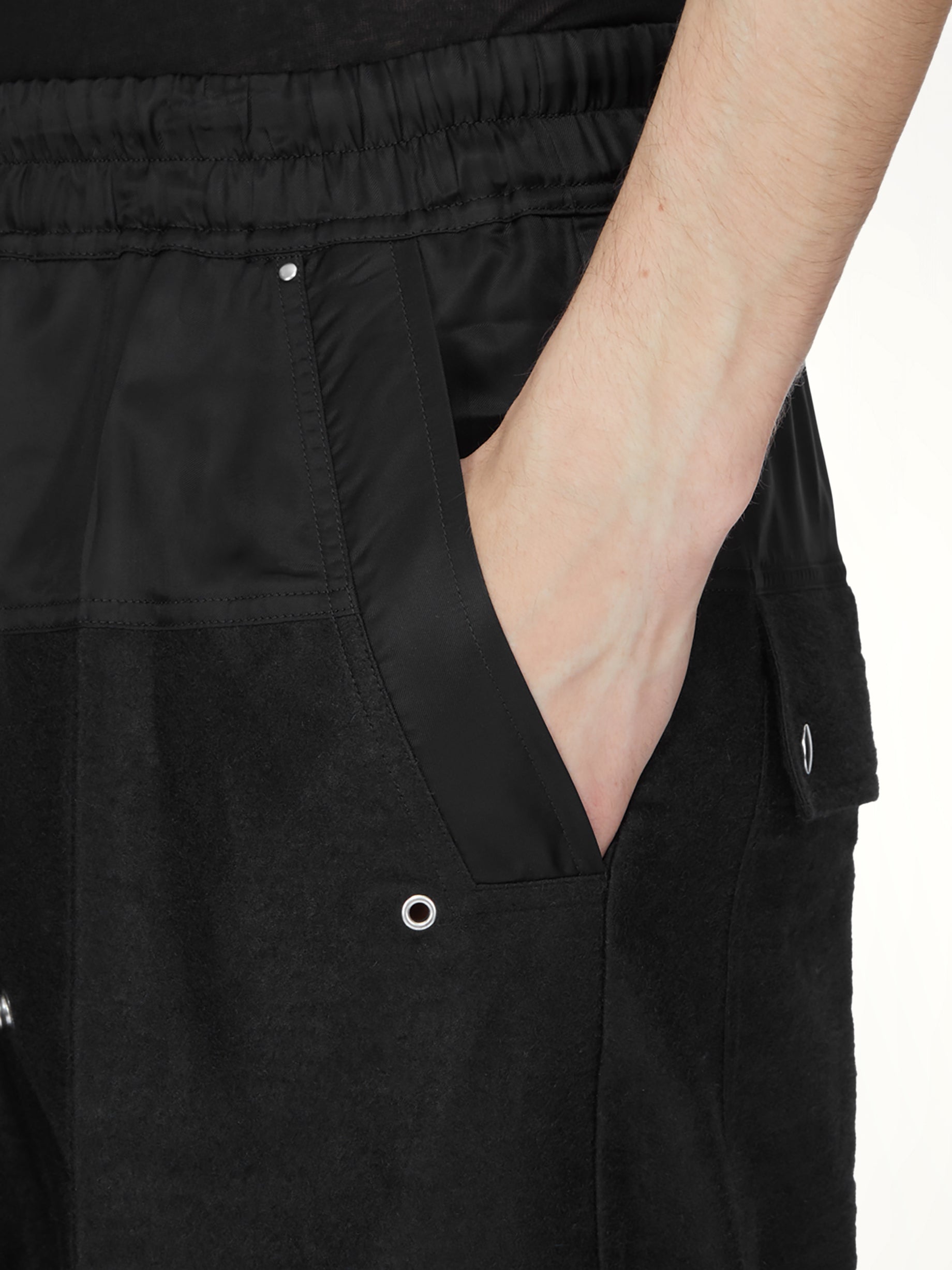 Moleskin Wide Bela Pants in Black