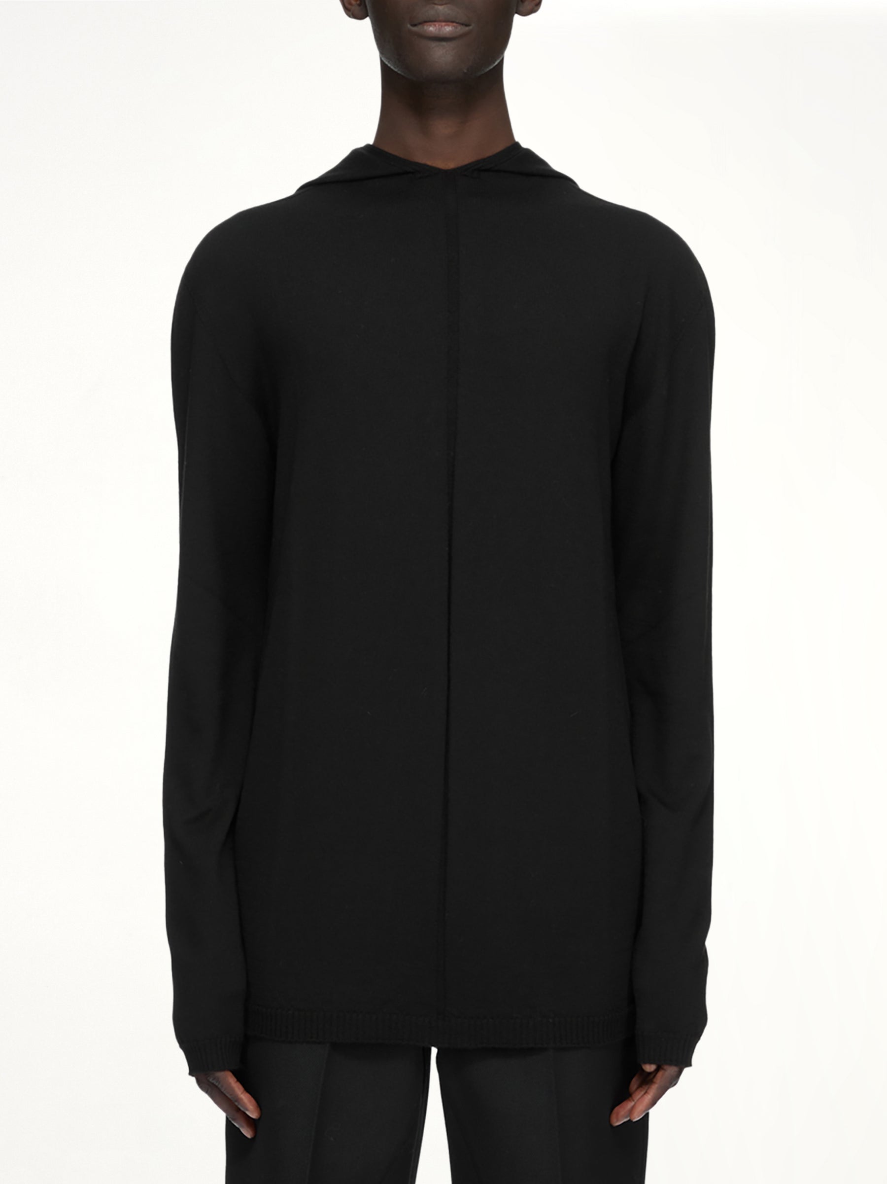 Oversized LS Hoodie in Black