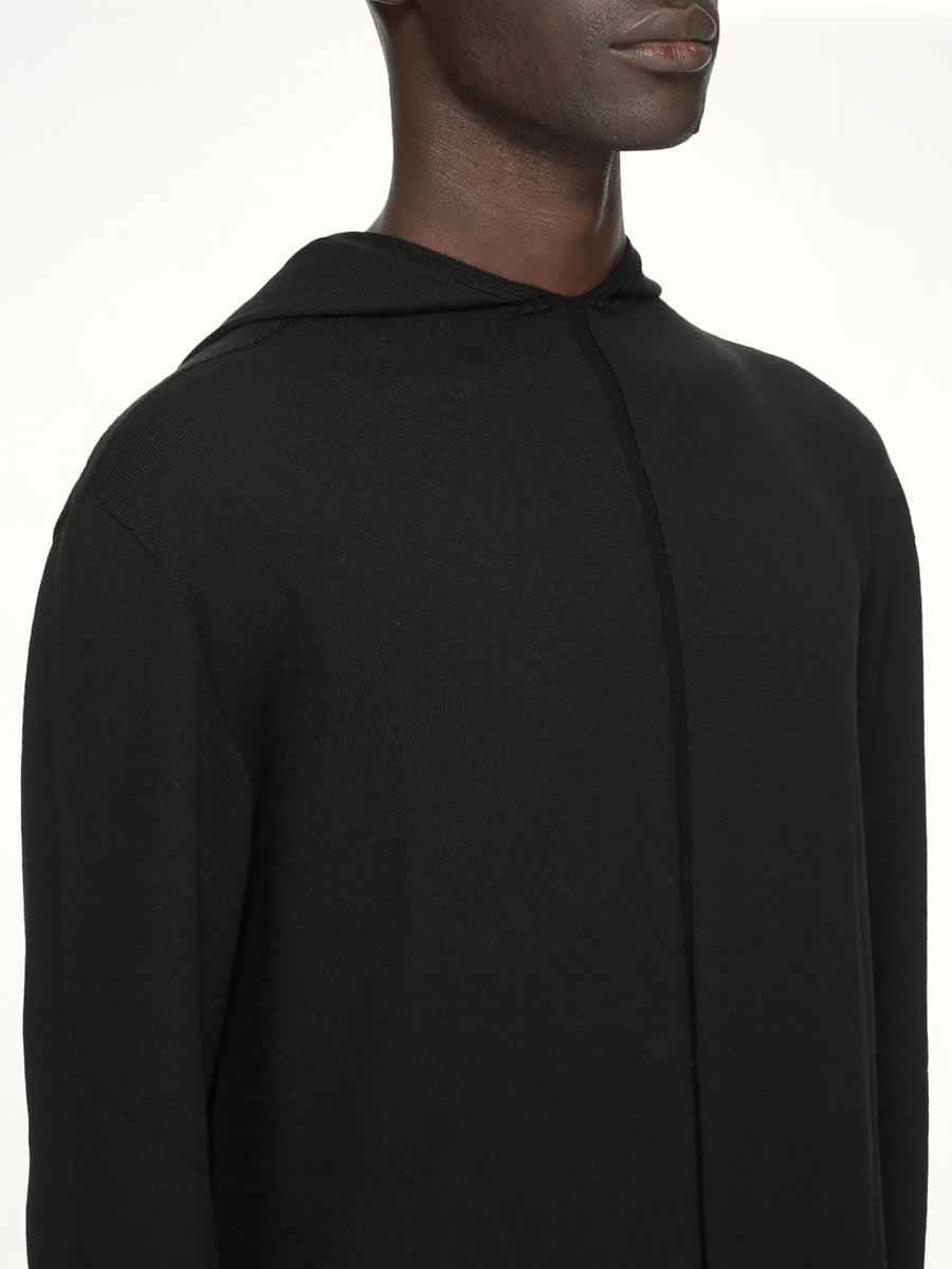 Oversized LS Hoodie in Black
