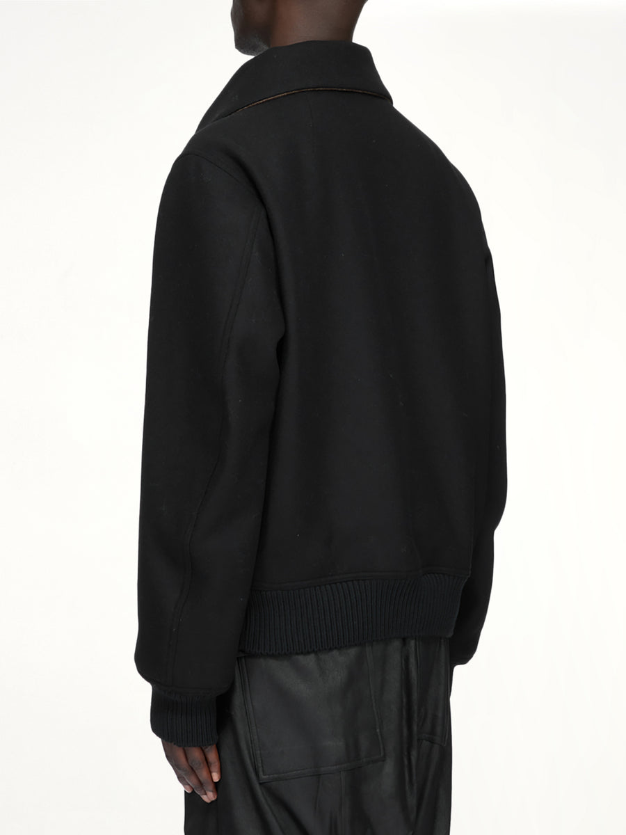 Melton Dracuflight Jacket in Black