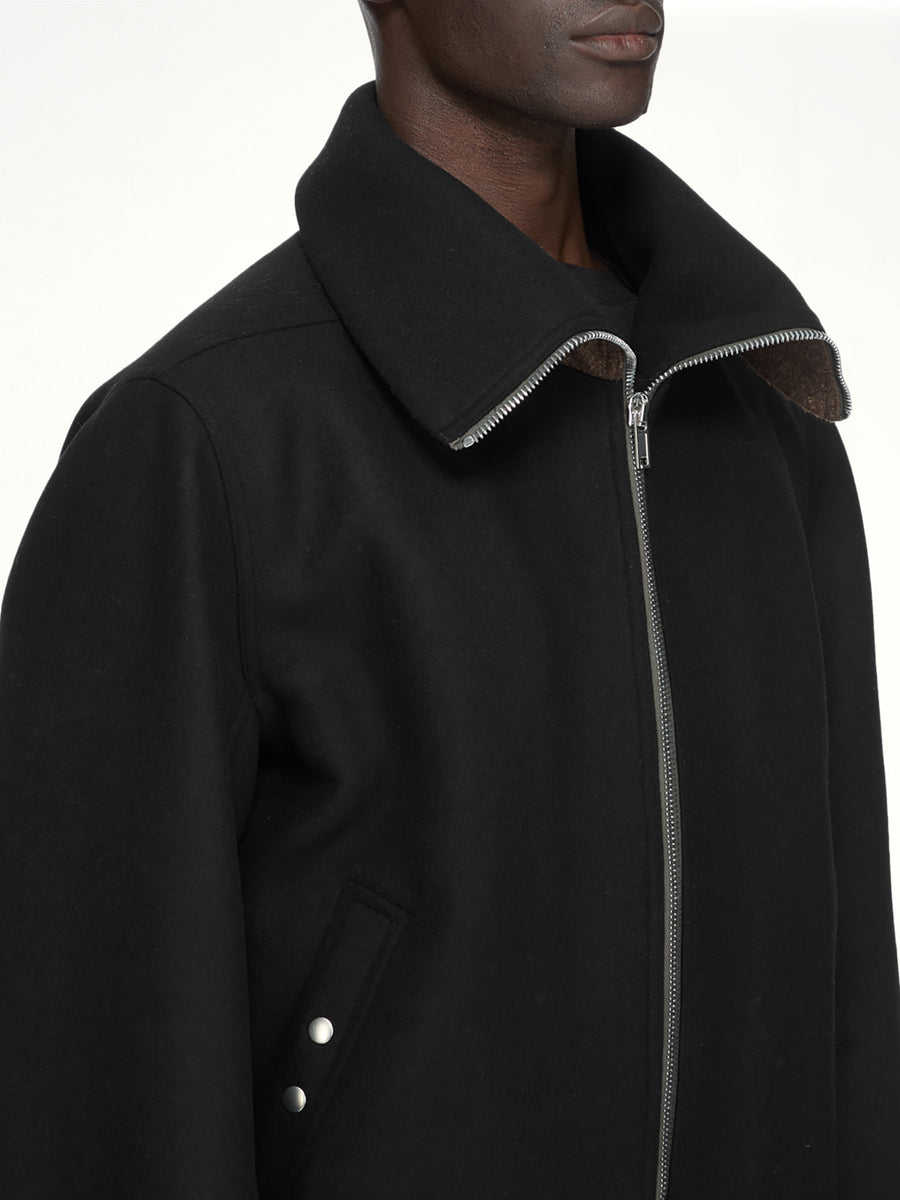 Melton Dracuflight Jacket in Black