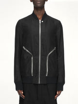 Moleskin Heizer Flight Jacket in Black