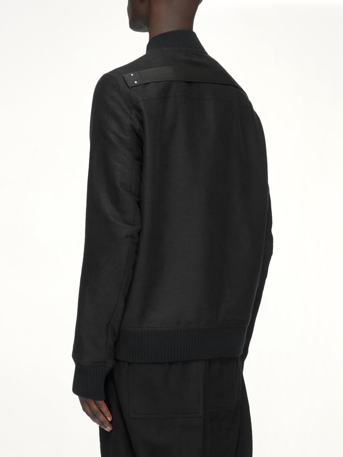 Moleskin Heizer Flight Jacket in Black