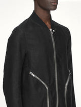 Moleskin Heizer Flight Jacket in Black