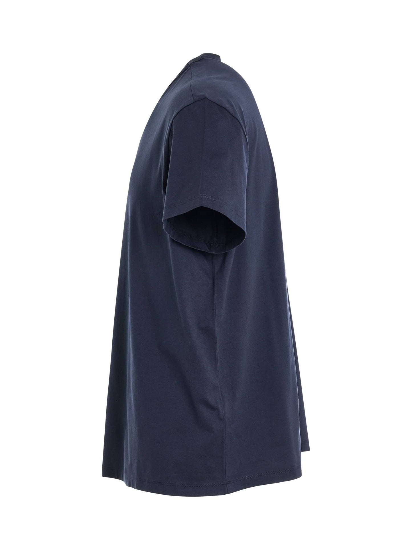 Upside Down Logo T-Shirt in Navy