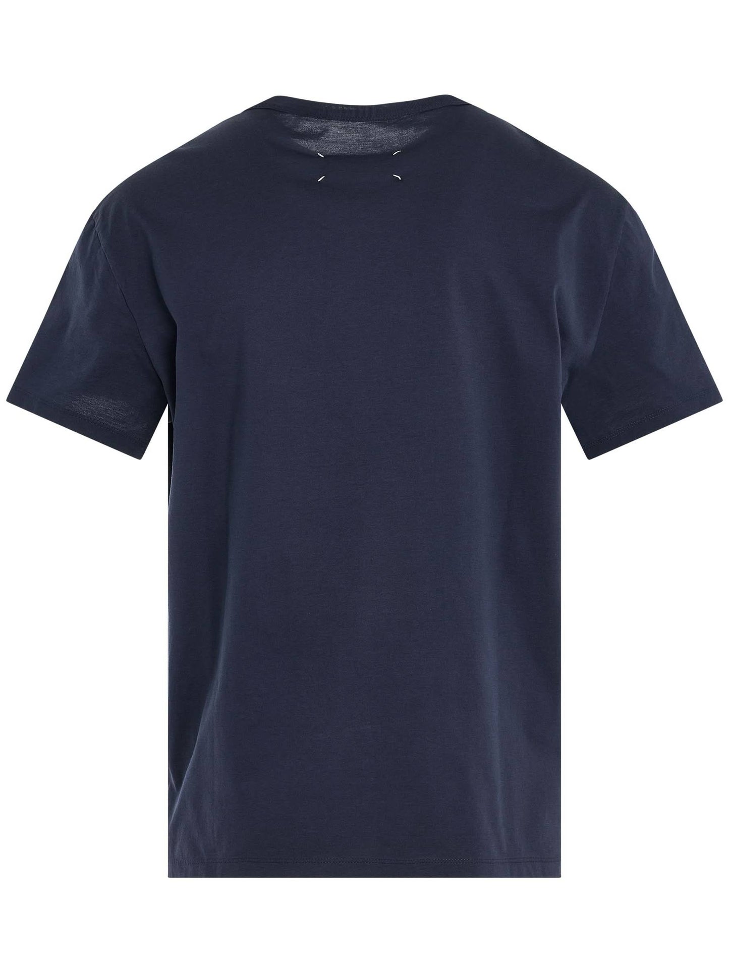 Upside Down Logo T-Shirt in Navy